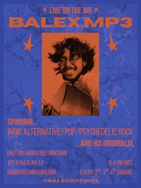 balex.mp3 (balex) live radio poster for radio free minturn, showcasing indie alternative, pop, and original music
